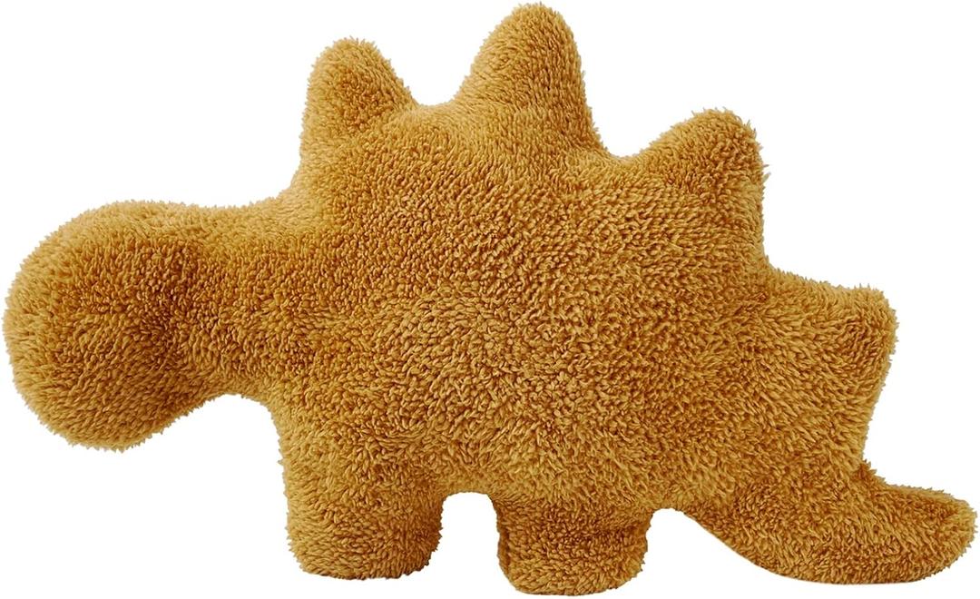 Dino Nugget Pillow, 18 inch Soft Dinosaur Chicken Nuggets Pillow for Birthday Gifts, Dinosaur Theme Party Decorations (Small, Stegosaurus)