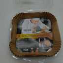 4 qt Air Fryer Liners, Chefman Air Fryer Liners, Disposable 4qt Air Fryer Liner for GreenLife 4.5 QT Cuisinart Airfryer, Non-stick Parchment Paper for Frying, Baking- Unbleached(120Pcs) (7.5"Square)