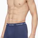 3 Pack Calvin Klein Men's Cotton Stretch 3-pack Boxer Brief, Medium, Black, Navy, Light Blue