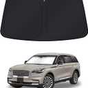 KUST Windshield Sun Shade for Lincoln Aviator Accessories 2020-2025 2026 Window Shade Sun Visor Cover Foldable Blocks UV Rays Keep Your Car Cooler