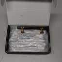 Asidrama 10 Pack 3.75 Inch(96mm) Champagne Bronze and Matte Black Kitchen Cabinet Handles, Cabinet Pulls Kitchen Cabinet Hardware Cupboard Handles Drawer Pulls