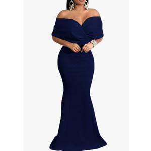 Formal Dresses for Women Evening Party Elelgant Mermaid Cocktail Floor Length Prom Long Dress with Zipper, 3XL