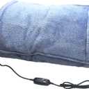 Kirkwood Kitchen Heated Blanket with USB Power, Soft Portable Outdoor Blanket, Stadium Blanket, Picnic Blanket, for Traveling, Camping, Hiking & Outdoor Activities or Wheelchair Use, Washed Blue