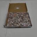 10-Sheet Peel and Stick PVC Mosaic Tiles with Peel and Stick Backing for Kitchens and Bathrooms