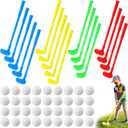 36 Pcs Plastic Mini Golf Clubs for Toddlers, Kids Golf Clubs Toy Set, Toy Balls for Outdoor Indoor Lawn Sports Birthday Gifts for Boys Girls