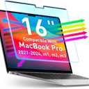 VINTEZ Magnetic Blue Light Screen Protector Compatible With MacBook Pro 16" 2021, 2022, 2023, 2024, M1, M2, M3, M4 Anti Blue Light Blocking Filter for Laptop