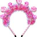 mokkia Candy Headband for Women Sweet Lollipop Christmas Headbands Halloween Candy Costume Accessories Candy Costume Gift