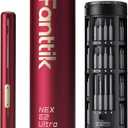 Fanttik E2 Ultra Mini Electric Screwdriver, Cordless Screwdriver, Max 0.6N.m, 50 Magnetic Bits, 5/ 32'' Hex, Magnetic Storage, Repair Tool for Electronics, Camera, Laptop, and PC Build (Red)