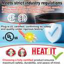 HEATIT Pipe Heat Tape - CSA & ETL Certified Heat Cable for Pipes, Prevents Pipe Freeze, Energy-Saving & Easy Install, Keeps Pipes Ice-Free, Durable, Worry-Free, Trusted Choice HISD 15ft, 7w/ft, 120V