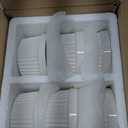 MALACASA Ramekins 6 oz Oven Safe, Porcelain Creme Brulee Ramekins Pudding Custard Cups Small Ceramic Souffle Dishes Ramakan Ramiken Ramicans Baking Bowls Set of 6, White, Series RAMEKIN-DISH