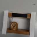 Wooden Bedside Table Lamps for Bedroom with Wireless Charger, nightstand lamp with Charging