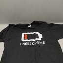 Mens I Need Coffee Low Battery Coffee Lovers Funny Coffee T-Shirt, L
