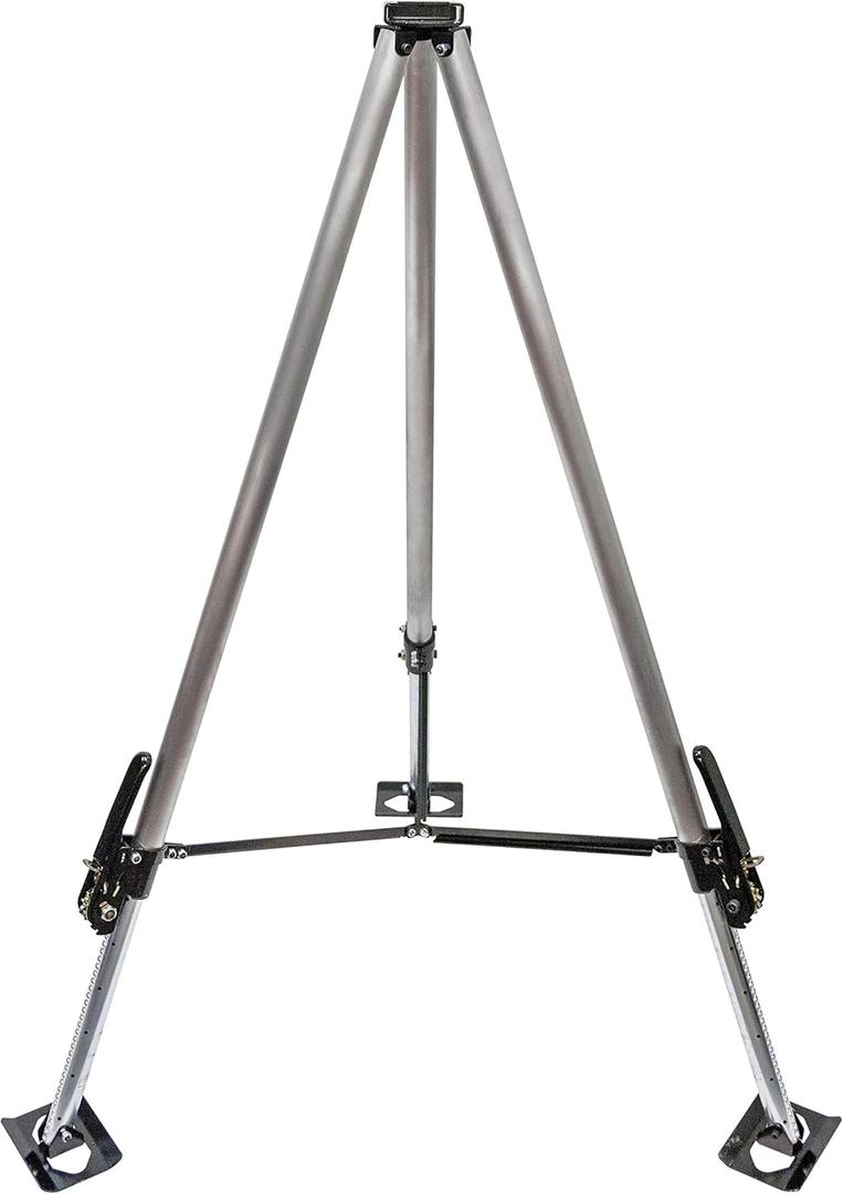 21100000 Kingpin FASTJACK Full-Timer Series Tripod  Lightweight Stabilizing Jack for Gooseneck Trailers  39" to 61" Height Adjustment