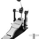 Bass Drum Pedal,Bass Drum Pedal Come with Classic Felt Beater Stick for Drum Set Instrument,Cam Chain Bass Drum Pedal for Beginner & Professional Drummers