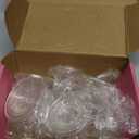 VIS'V Wreath Hanger, Large Suction Cup Wreath Hooks, Heavy Duty, 22 LB Capacity, Removable and Reusable, Clear, 8 Pcs