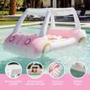 FUNBOY & Malibu Barbie Luxury Inflatable Golf Cart Summer Pool Float - Land or Water Inflatable with Cup Holder, Large, 
Product Dimensions	89.5"L x 51"W