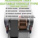 S1 Series Slide-Out Truck Bed Cargo Aluminum Tray-Mid Size Compatible Trucks Tacoma, Ranger, Colorado, Canyon, Frontier, Ridgeline|Bed|Organizer No Drilling Installation|Non-Foldable | Single Tray