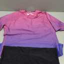 Halcurt Women's Built in Bra Rash Guard UPF 50 Two Piece Swimsuit Shirt and Board Shorts, S