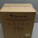 Bonsaii 12-Sheet Micro-Cut Paper Shredders for Home Office, Heavy Duty Document Shredder with 5.5 Gallon Pullout Bin for CD/Credit Card/Staple, 30 Mins Continuous Run Time, P-4 High Security, C282-B