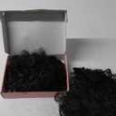 Clip in Hair Extensions, FLUFYMOOZ 4PC 100％ Pure Protein Silk Hair Extensions Long Soft Natural Hairpiece 20 Inch Curly Hair Extension for Women (Black Brown)