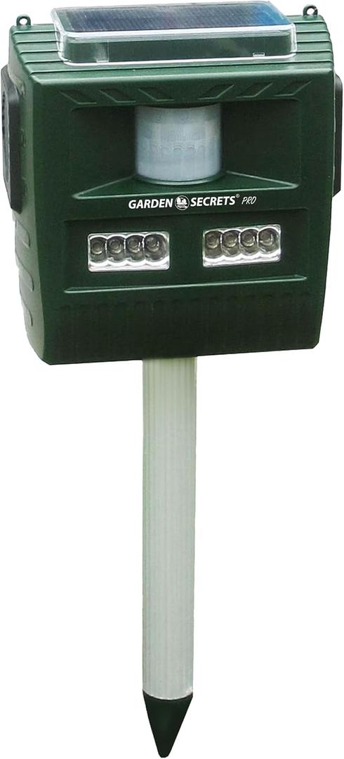 3-in-1 Professional ULTRASONIC ANIMAL REPELLENT, Deer Raccoon Rabbit Skunk Possum Bear etc. deterrent, Keep the pests away from your property within 2-4 weeks