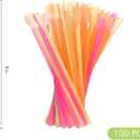 Boao 100 Sets 4.5 oz Snow Cone Cups and Spoon Straws Disposable Snow Cone Syrup Leakproof Shaved Ice Supplies for Slush Shaved Ice Cream Water Summer Hawaiian Birthday Party (Colorful)