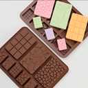 Silicone Candy and Chocolate Molds, 2-Pack, Non-Stick Ice Cube Tray, Baking Tools for Jelly, Cookie, Soap, Pudding