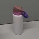 ENCOOL Leakproof Insulated Water Bottle with Straw Dual-Sip Water Bottle Bag-Safe Design for Work, Commute & Gym  Keeps Drinks Cold All Day, 32 oz, Purple Cabbage