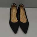 youngshow Women's Pumps Kitten Heels Pointed Toe Knit Slip On Comfortable Casual Formal Dress Shoes Size 8