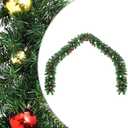 Festive Christmas Garland for Holiday Cheer, Durable, 16 ft with Beautiful Gold and Red Baubles, for Indoor or Outdoor Dcor