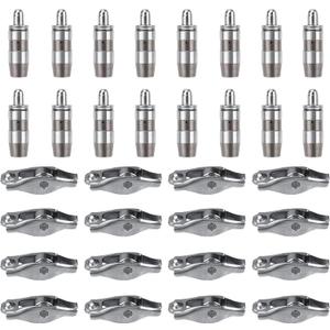 16 Pcs Rocker Arm and Lifter Kit Compatible with Dodge Ram 1500 4.7L/3.7L 2002-2012 Dakota Durango Nitro Jeep Grand Cherokee Commander Liberty Chrysler Aspen Replaces 53020742AC