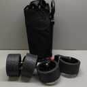 Collapsible Wagon with Big Wheels, Beach Wagons Carts Foldable with All-Terrain Wheels, Large Weight Capacity Heavy Duty Carts with Cup Holders for Camping, Garden, Sports, Grocery Black