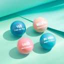 Liliful 48 Pcs Motivational Stress Balls Bulk Inspirational Squeeze Balls for Adults Anxiety Relief Fidget Toys Office Employee Gifts Classroom Rewards 2.2 Inch (Morandi Color)