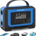 Paddle Board Pump, Tire Inflator Portable Air Compressor - Cordless Air Pump for Inflatables with Auto-Off, Deflate Function, Rechargeable Sup Pump Electric for Car Tires, Paddleboards, Mattress (Lake Blue)