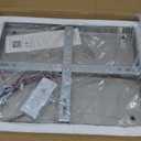 Dimmable Crystal LED Flush Mount Ceiling Light, 11.8"9.1" Rectangular Close to Ceiling Chandelier, K9 Crystal & Stainless Steel, Remote & App Control, 30006500K CCT for Bedroom Living Room