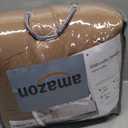 Queen Comforter Set, Double-Layer Crinkle Gauze Cocoa Brown Bed Set, 3 Pieces Soft Bedding for All-Season, Lightweight Warmth with 2 Pillowcases