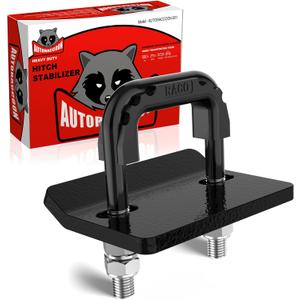 Hitch Tightener Anti-Rattle Clamp - Heavy Duty Hitch Stabilizer for 1.25" and 2" Trailer Hitches, Rubber Isolator and Anti-Rust Double Coating Protective