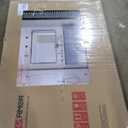 60x36 Matte Black Bathroom Mirror, Modern Rectangle Metal Framed Mirrors for Wall, Rounded Corners, Shatter-Proof (Horizontal/Vertical)