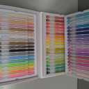languo Acrylic Gel Pens for Coloring, 54 Colors Set 3D Acrylic Paint Pens with 1mm Bullet Tip for Adult Coloring, Gel Pens for Black Paper, Rock, Glass, Fabric, DIY and Art Crafts Supplies