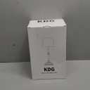 KDG Cordless LED Table Lamp Set of 2, Portables Fabric Shade Desk Lamps, 5000mAh Rechargeable Battery Powered Lighting, Dimmable Light for Dining Room, Bedroom, Bedside,Night Light, Balcony (Black)