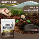 Mole Repellent for Lawns, Groundhog Repellent Outdoor, Armadillo Repellent, Mole Deterrent for Yard, Vole Repellent Outdoor, Gopher Repellent, Safe for Family & Pets, 8 Packs