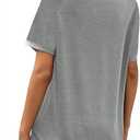 Women Sequined Splicing Short Sleeve T-Shirt Fashion Sparkle Sequin Party Tops Glitter Summer Beach Vacation Tee Shirt (L)