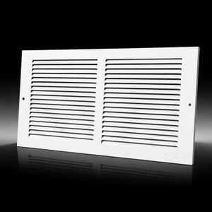 Steel Return Air Grill,Return Air Vent Cover (Duct Opening) Cold Air Return Vent Cover for Wall or Ceiling (14"W x 8"H Duct Opening)