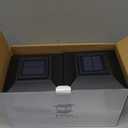 Davinci Lighting Edison Solar Outdoor Post Cap Lights - 4x4 5x5 6x6 - Bright LED Light for Fence Deck Garden or Patio Posts - Slate Black (2 Pack)