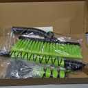 44" Ice Scraper and Snow Brush for Car Windshield with Extendable, 360 Pivoting, Soft Bristle Head, Foam Grip, for Car, Truck, SUV Window Tool (Green)