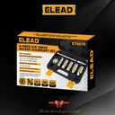ELEAD 8-Piece 3/8" Drive Spark Plug Socket Set with Universal Joint, Spark Plug Gapper and 6" Extension Bar, SAE & Metric, 5/8", 3/4", 13/16", 14mm, 18mm, CR-V Sockets with Rubber Holding Rings