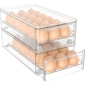 Acrylic Egg Box Transparent 18 and 36 Pack Storage for Refrigerator Kitchen Storage Size: 13.3 * 4.7 * 3.9 inches (1 pack)