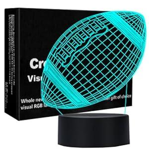 FEBDEY 3D Illusion Night Lamp, USB LED Table Lamp Smart Touch Dimmer Lights 7 Color Changing Decor Lamp, Room Decor, Gifts for Children Boys Girls  