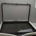 Memorywuu Trade Show Display Case Portable Aluminum Sports Card Table Top Display Case Frame Clear Acrylic Showcase Cabinet Box with Lock for Trading Cards Jewelry Collectibles(Black,36"x24")