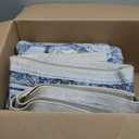 Machine Washable Rugs Nursery Rug 8x10 Cute Girl Non Slip Low Pile Water Repellent Soft Print Pattern for Bedroom Indoor Decor Kids Playroom Bluewhite